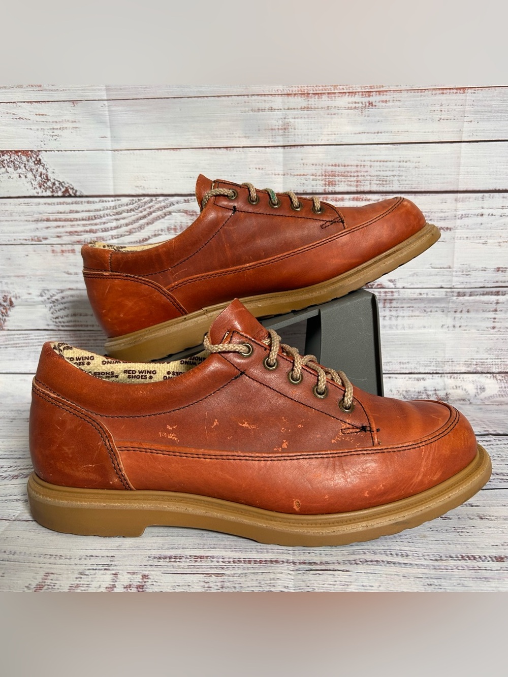 Red Wing 197 Brown Leather Supersole Lace Up Shoe 12 D
